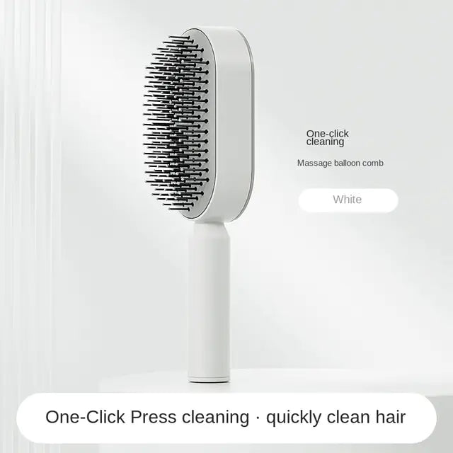 Smart Self-Cleaning Hairbrush:  Instant Cleanliness, Maximum Convenience.